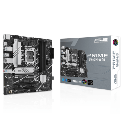 Asus Prime B760-M A D4 LGA 1700 Intel mATX Motherboard | 90MB1D00-M0EAY0
