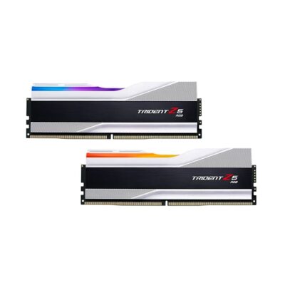 G.Skill Trident Z5 RGB 32GB (2x16GB) DDR5 7600MHz memory, Silver | F5-7600J3646G16GX2-TZ5R