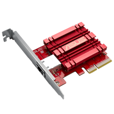 ASUS XG-C100C PCI Express 10-Gigabit Ethernet Fiber Network Adapter, backward compatible with 5/2.5/1 Gbps and 100Mbps