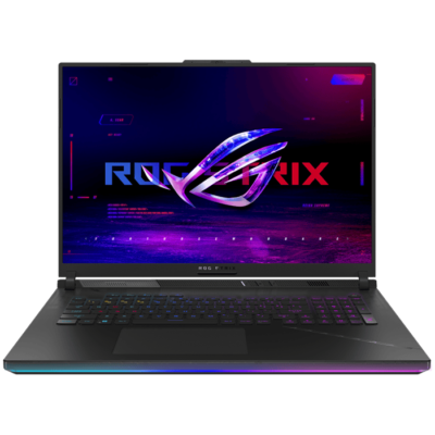 ASUS ROG Strix SCAR 18 G834JY-N6064W Gaming Laptop, 18″ QHD+ 16:10 240Hz Display, Intel Core i9-13980HX 2.2 GHz, 32GB RAM, 2TB SSD, GeForce RTX 4090 16GB, RGB-Eng-Arb-KB, W11, Black | 90NR0CG1-M004K0