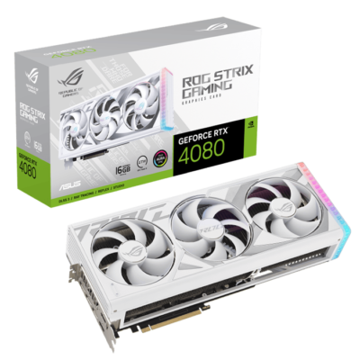Asus ROG Strix GeForce RTX 4080 16GB GDDR6X OC White Edition Graphics card | 90YV0IC4-M0NA00