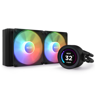 NZXT Kraken Elite 240 RGB, 240mm AIO Liquid Cooler with LCD Display and RGB Fans | RL-KR24E-B1