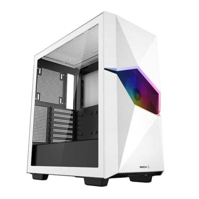 DeepCool Cyclops white mid-tower front fan RGB case | R-WHAAE1-C-1