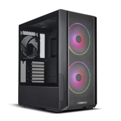 Lian-Li LANCOOL 216 ATX Mid-Tower PC Case, ConfigFor Air Cooling & Water Cooling, Airflow Optimized Front, 360mm Radiator, 2x Front 160 PWM Fans, Cable Mgt , Black | LANCOOL 216RGB-X
