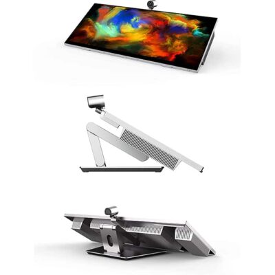 Jupiter Systems Pana 34 21:9 Ultra-Wide 34″ Multi-Touch Commercial Display, 165hz Refresh Rate, 1ms, 4k Rotating Webcam, wivel Base and Drafting Stand