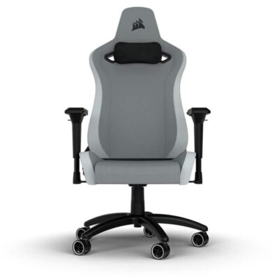 Corsair TC200 Gaming Chair – Soft Fabric – Light Grey/White | CF-9010048-WW