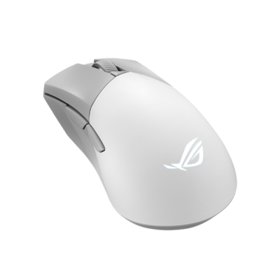 Asus ROG P711 Gladius III Wireless AimPoint lightweight 79-gram wireless RGB gaming mouse, Moonlight White | 90MP02Y0-BMUA10