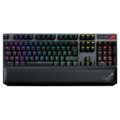 Asus ROG XA09 Strix Scope NX RGB Wireless Deluxe gaming mechanical keyboard with tri-mode connectivity, ROG NX Red mechanical switches