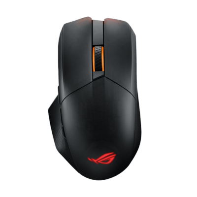 Asus ROG P708 Chakram X Origin wireless RGB gaming mouse with next-gen 36,000 dpi ROG AimPoint optical sensor, 8000 Hz polling rate, low-latency tri-mode connectivity (RF 2.4 GHz / Bluetooth / wired), 11 programmable buttons