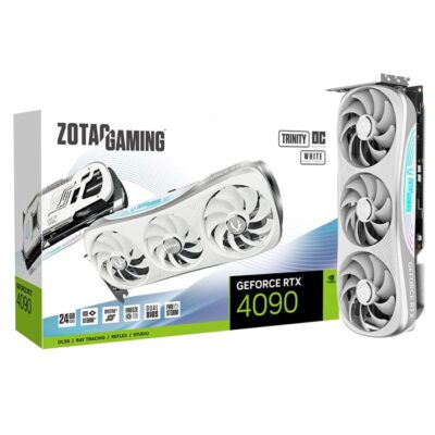 ZOTAC GAMING GeForce RTX 4090 Trinity OC White Edition 24GB GDDR6X Graphics Card | ZT-D40900Q-10P