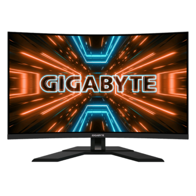 Gigabyte M32QC-EK 32 inch QHD Widescreen Curved Gaming Monitor, 2560×1440, Refresh Rate 165Hz, FreeSync, 1ms Response Time, Contrast Ratio 3000:1, Panel Type VA, KVM Switch built in, USB-C