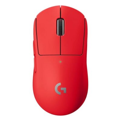 Logitech G PRO X SUPERLIGHT Wireless Gaming Mouse, Ultra Lightweight 63 g, HERO 25K Sensor, 25,600 DPI, 5 Programmable Buttons, Long Battery Life, On-Board Memory, for esports, PC / Mac – Red