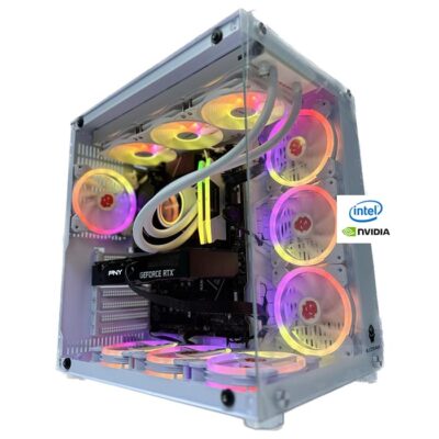 Fererro White Gaming PC (Intel core i5-12400F, 16GB DDR4 Ram, Nvidia RTX3060 8GB GPU)