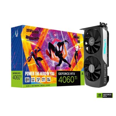 ZOTAC Gaming GeForce RTX 4060 Ti 8GB Twin Edge OC SPIDER-MAN: Across the Spider-Verse Bundle Graphics card | ZT-D40610H-10SMP