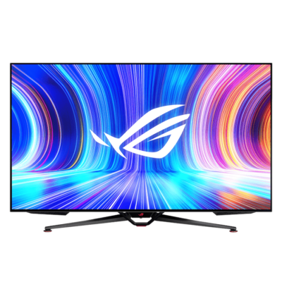 Asus ROG Swift OLED PG48UQ 48″ Gaming Monitor, 138Hz Refresh Rate, 0.1ms Response Time, G-SYNC Compatible, 1.07M Colors, 2x Speakers, 2x HDMI, 1xDP, 4x USB 3.2, Black | 90LM0840-B01970