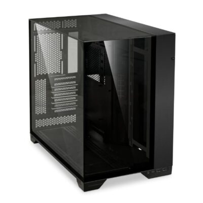 Lian Li O11 Vision Black Aluminum / Steel / Tempered Glass ATX Mid Tower Computer Case | O11VX