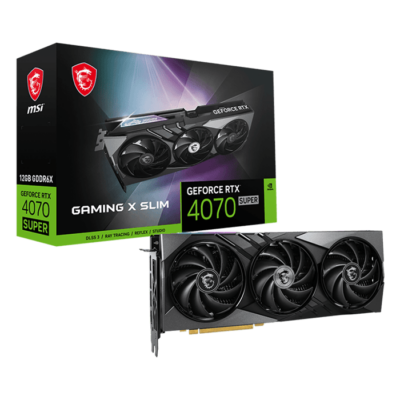 MSI GeForce RTX 4070 SUPER 12GB GAMING X SLIM GDDR6X Graphics card | 912-V513-631