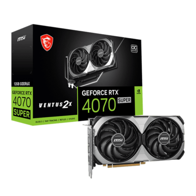MSI GeForce RTX 4070 VENTUS SUPER 2X 12GB OC GDDR6X Graphics card | 912-V513-641