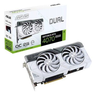 Asus Dual GeForce RTX 4070 SUPER White Edition 12GB GDDR6X OC Graphics card