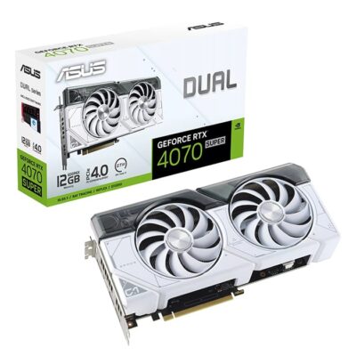 Asus Dual GeForce RTX 4070 SUPER White Edition 12GB GDDR6X Graphics card | 90YV0K85-M0NA00