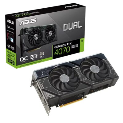 Asus Dual GeForce RTX 4070 SUPER OC Edition 12GB GDDR6X Graphics card | 90YV0K82-M0NA00