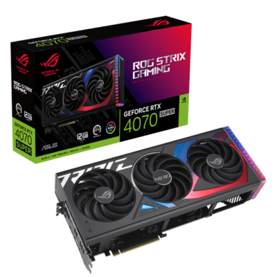 Asus ROG Strix GeForce RTX 4070 SUPER 12GB GDDR6X Edition Graphics card