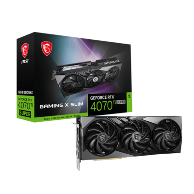 MSI GeForce RTX 4070 Ti SUPER GAMING X SLIM 16GB GDDR6X Graphics card | 912-V513-625