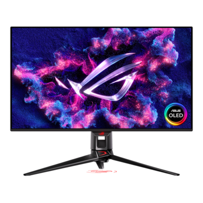 Asus ROG Swift OLED PG32UCDM gaming monitor, 32-inch (31.5 inch viewable) 4K (3840 x 2160) QD-OLED panel, 240 Hz, 0.03 ms (GTG), G-SYNC compatible, 90 W Type-C