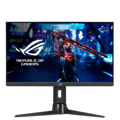 Asus ROG Strix XG259QN eSports Gaming Monitor, 25 inch (24.5 inch viewable) FHD (1920 x 1080), 380 Hz (OC), Fast IPS, 1 ms GTG (0.3 ms minimum), HDR