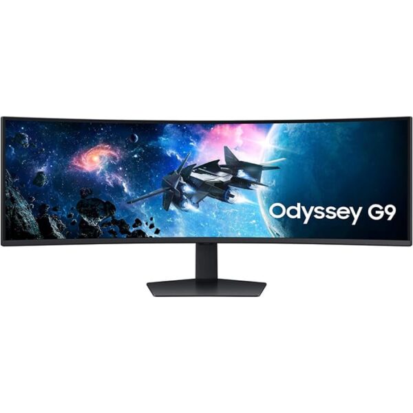 Samsung Odyssey G9 G9G95C 49" Dual QHD Gaming Monitor with 1ms Response Time & 240Hz Refresh Rate, 1000R curved screen, AMD FreeSync Premium Pro