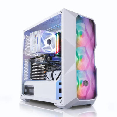 Cool white Gaming PC (Core i5-13400F, 32GB DDR4, RTX4060 8GB OC, 1TB M.2 NVMe, 750W PSU)