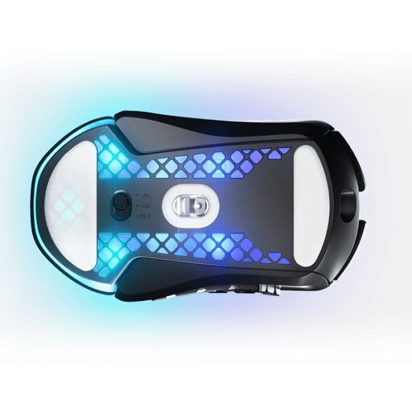 SteelSeries Aerox 9 Wireless Gaming Mouse, 40G Acceleration, 18000 in 100 CPI Increments, Ultra Lightweight, 3 RGB Zone, IP54 Water Resistance, Bluetooth 5.0,180H Battery Life, USB-C, Onyx | 62618 - Image 3