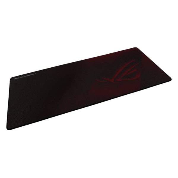ASUS ROG Scabbard II Gaming Mouse Pad, Smooth Glide Tracking, Protective Coating for Water, Oil, Dust-Repelling Surface, Anti-Fray Flat-Stitched Edges, Non-Slip Rubber Bas, Large | 90MP0210-BPUA00