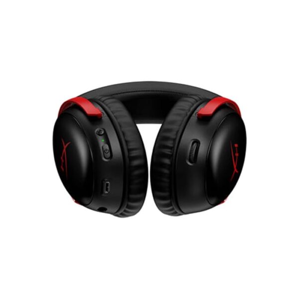 HyperX Cloud III Wireless Gaming Headphones, 53mm Dynamic with Neodymium Magnets, Memory Foam & Premium Leatherette Ear Cushion, 2.4 GHz Wireless Type, Detachable Microphone, Black | 77Z46AA - Image 4