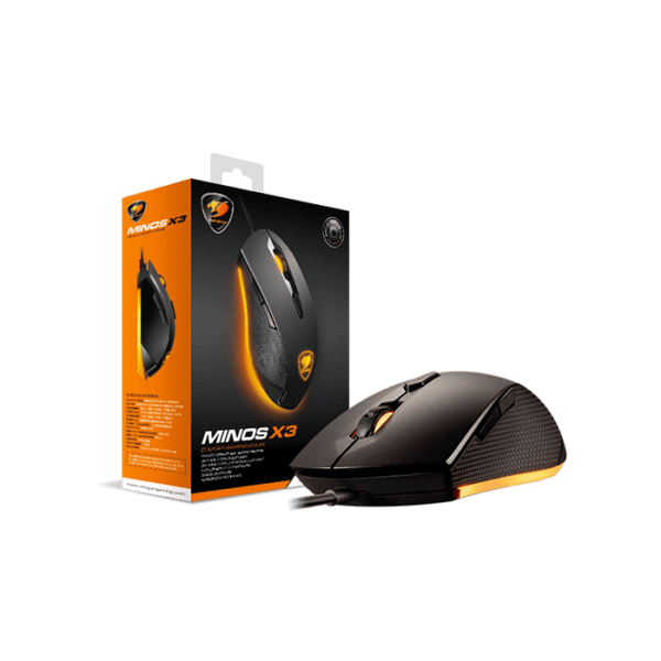 Cougar Minos X3 Gaming Mouse Backlight Effects 3200 dpi | CG-MS-MINOSX3-BLK - Image 3