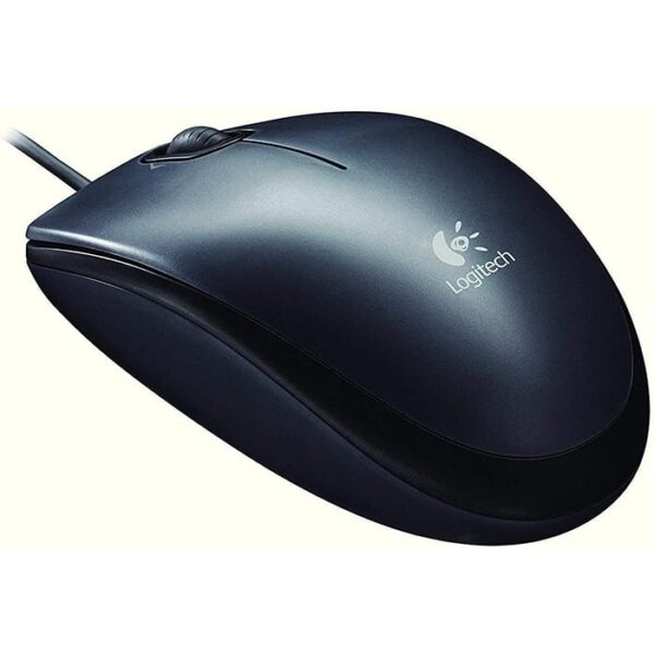 Logitech M90 Wired Mouse, Ambidextrous Design, 1000DPI Optical Tracking, Black | 910-001793