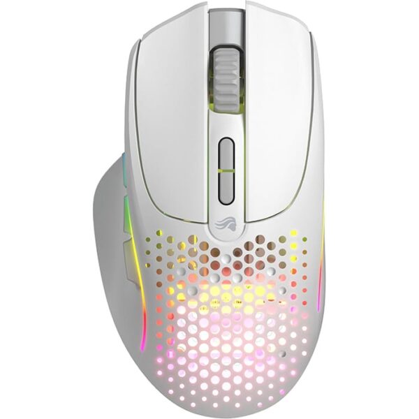 Glorious Model I 2 Wireless Gaming Mouse, Glorious BAMF 2.0 Optical Sensor, 26000 DPI Resolution, 1ms (1000Hz) with Motion Sync, 2m Ascended Cable, 650 IPS Max Speed, Matte White | GLO-MS-IWV2-MW - Image 2
