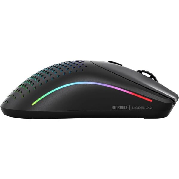 Glorious Model O 2 Wireless RGB Gaming Mouse, Ultralight 68-gram Weight, 26,000 DPI BAMF 2.0 Sensor, Hybrid 2.4 Ghz / BT, 210-hour Max Battery Life, Vibrant RGB Lighting, Black | GLO-MS-OWV2-MB - Image 2