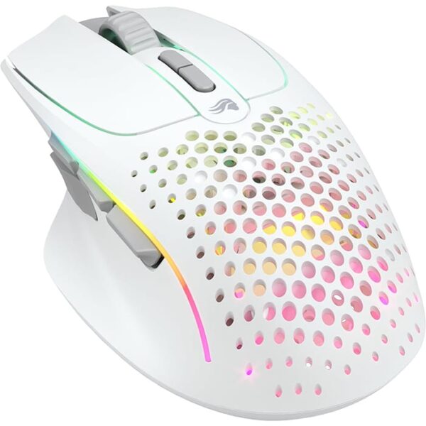 Glorious Model I 2 Wireless Gaming Mouse, Glorious BAMF 2.0 Optical Sensor, 26000 DPI Resolution, 1ms (1000Hz) with Motion Sync, 2m Ascended Cable, 650 IPS Max Speed, Matte White | GLO-MS-IWV2-MW