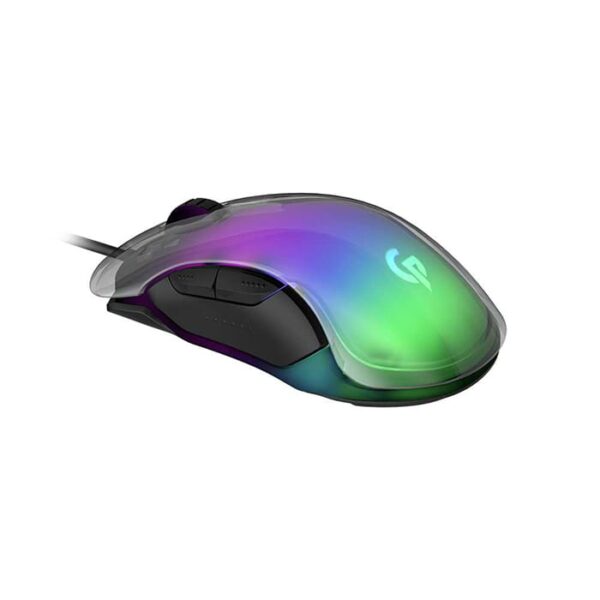 Porodo PDX315 Wired 8D Crystal Shell Gaming Mouse With Eight Programmable Buttons And High Speed For Computer 1.5M - Multi Color | PDX315 - Image 3