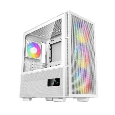 DeepCool CH560 DIGITAL ARGB Mid-Tower ATX Gaming Case – White | R-CH560-WHAPE4D-G-1