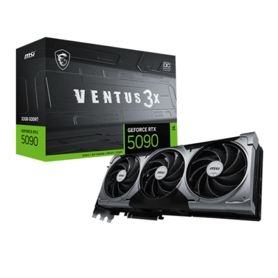 MSI GeForce RTX 5090 32GB VENTUS 3X OC,Graphics card, Black | 912-V530-060