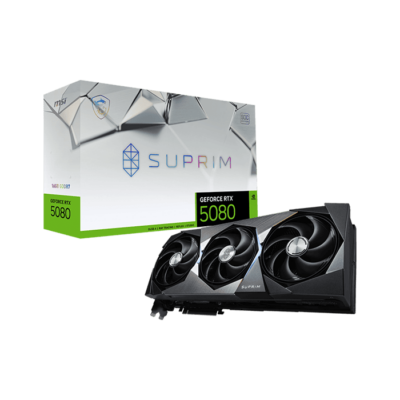 MSI GeForce RTX 5080 16GB SUPRIM SOC,  Graphics card, Black | 912-V531-028
