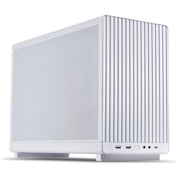 Lian Li A3-mATX Computer Case, 26.3L Micro Form Factor Chassis, Up to 360mm Radiator & 10x 120mm Fan Support, Supports ATX/SFX/SFX-L, Steel Mesh Side & Top Panels, White | G99.A3W-WD.00
