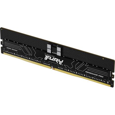 Kingston FURY Renegade Pro 32GB DDR5 ECC Desktop Memory, 6000MT/s Memory Speed, CL32 CAS Latency, 1.35 Volts, 288-Pin, ECC Registered, XMP 3.0 / EXPO, Black | KF560R32RBE-32
