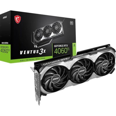 Msi GeForce RTX 4060 Ti VENTUS 3X OC Edition 8GB Graphics Card – DLSS 3 | 912-V515-222