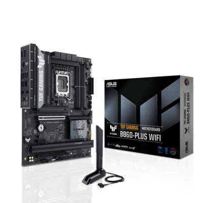 ASUS TUF Gaming B860-Plus WiFi LGA 1851 ATX Motherboard, Intel B860 Chipset, 4x DIMM DDR5 Slots, Up to 256GB Max Memory, 1 x PCIe 5.0 x16 SafeSlot, 3x M.2 Slots, WiFi & BT | 90MB1JL0-M0EAY0
