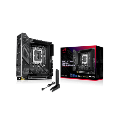ASUS ROG STRIX B860-I GAMING WIFI DDR5 LGA 1851 Mini-ITX Motherboard – Black | 90MB1JB0-M0EAY0