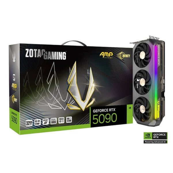 ZOTAC GeForce RTX 5090 AMP Extreme INFINITY GAMING Graphics card, Black l ZT-B50900B-10P