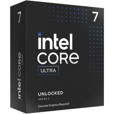 Intel Core Ultra 7 265KF 3.9 GHz LGA 1851 Processor, 20-Cores & 20-Threads, 36 MB Cache, 5.5 GHz Max Turbo Frequency, Dual Channel DDR5 Memory, 192GB Max Memory Size | BX80768265KF